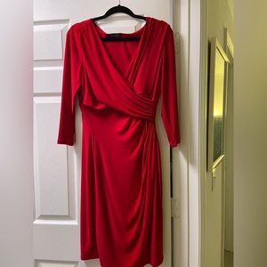 Beautiful Red dress from Ralph Lauren. Perfect for Valentines dinner. Flattering